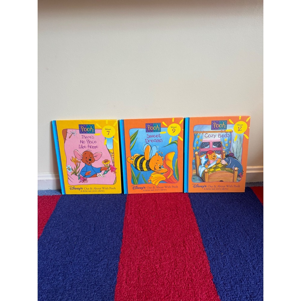 Disney Winnie the Pooh Grow and Learn Library Books Vol 7 9 12 Set of 3